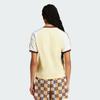 Adidas Originals 80s Colorblock Stripe Sports Short Sleeve Tee Women Tops Yellow JD5762