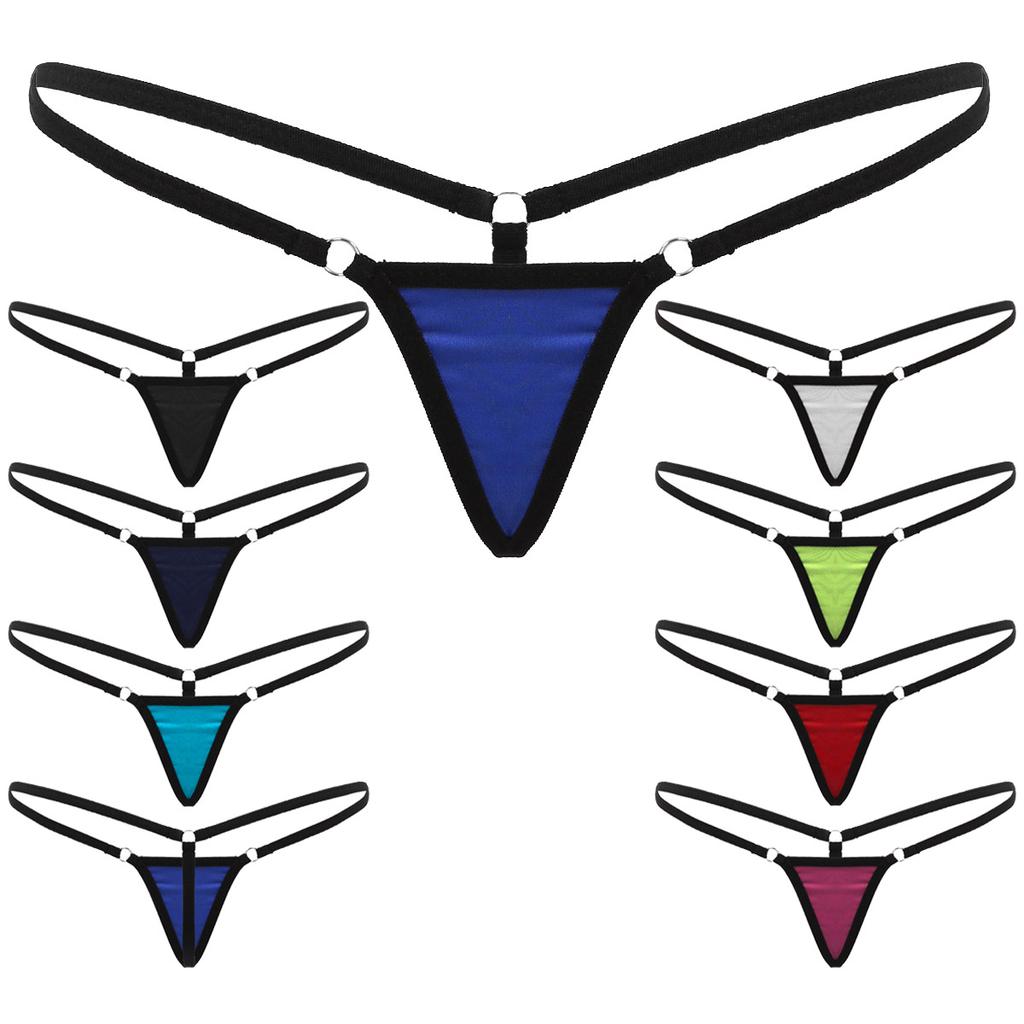 Damskie stringi z niskim stanem Micro Stringi Breakaway G-String T-Back Majtki Bielizna Bielizna