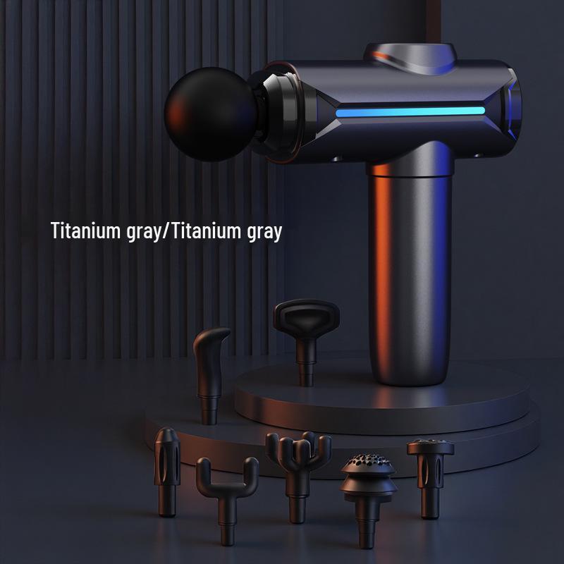 

Rechargeable Mini Neck Massager Gun - Portable Professional Fascia Adjustment сірий колір