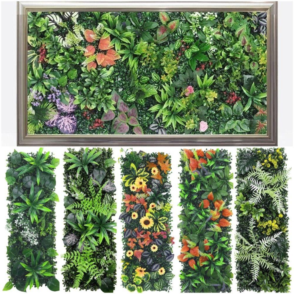 Flower Artificial Eucalyptus Carpet DIY Simulation Maple Plant Sheet Living Room