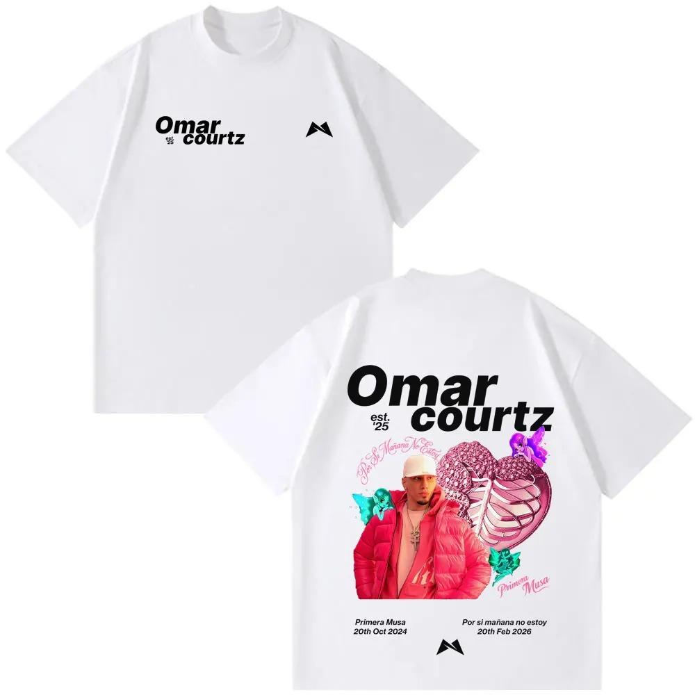 Rapper Omar Courtz Por Si Manana No Estoy Album Print 2026 T Shirt Men Women Hip-hop T-shirt Cotton Aesthetic Trendy T-shirts