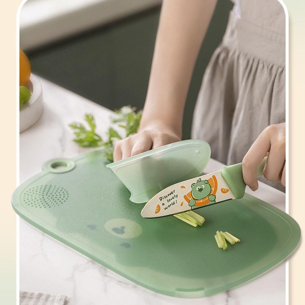 Single Sided Kitchen Chopping Board Cartoon Food Cutting Mat Fruit Cutting Board Household