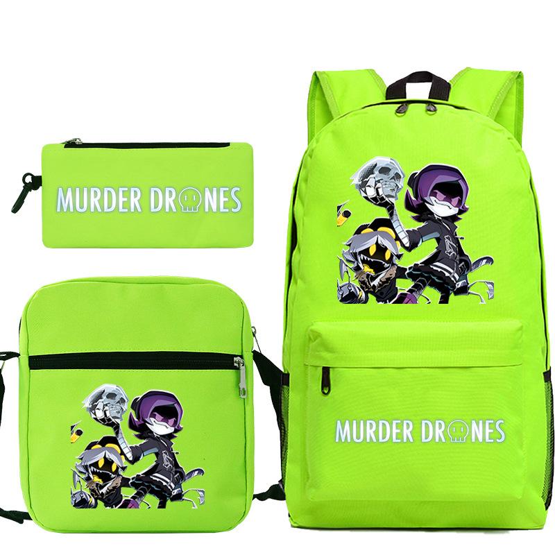 Neuer Murder Peripherie-Trend Schulterrucksack-Set Lässige Stiftetasche Grund- und Sekundarschultasche