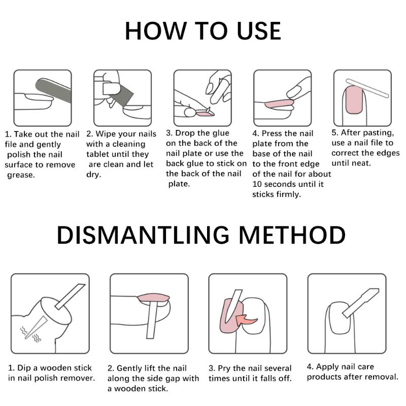 120 Adet Fransız Kısa Kare Basmalı Takma Tırnak Nude Pembe Tam Kaplama Sahte Ayak Tırnakları Kadınlar İçin Sahte Ayak Tırnak Uzatma