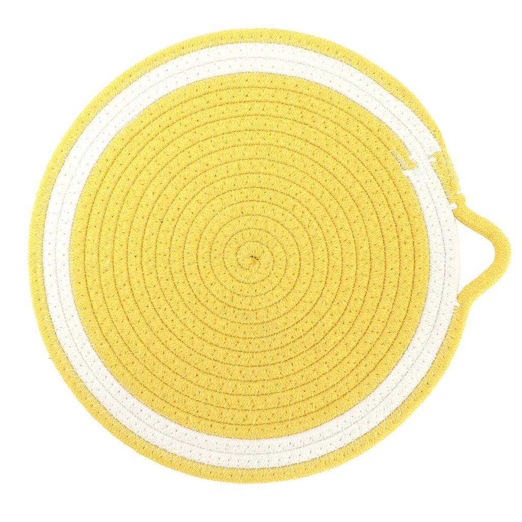 Cotton Rope Coaster Fruit Shape Nordic Style Dining Table Insulation Mat Picnic Placemat Cotton Kitchen Table