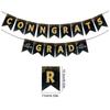 2025 Congrates Grad Banner Garland Star Paper Bunting Set Graduation Party Decoration Supplies Congratulation Garland Flags New
