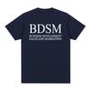 BDSM Développement Commercial Ventes et Marketing T-shirt Hommes Femmes Mode Harajuku T-shirt Coton Haute Qualité T-shirts Décontractés