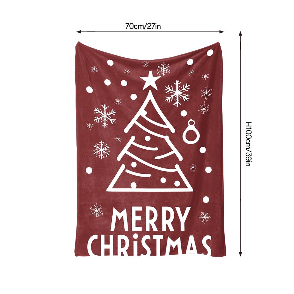 Tuniu Cozy Winter Snowflake Throw Blanket for Sofa Bed Bedroom Warm Fleece Throw Blanket Christmas Gift