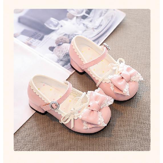 Girls Princess Shoes Small Leather Shoes Children's Shoes Soft Sole Fashion Little Girls Shoes Big Kids Lolita High Heels