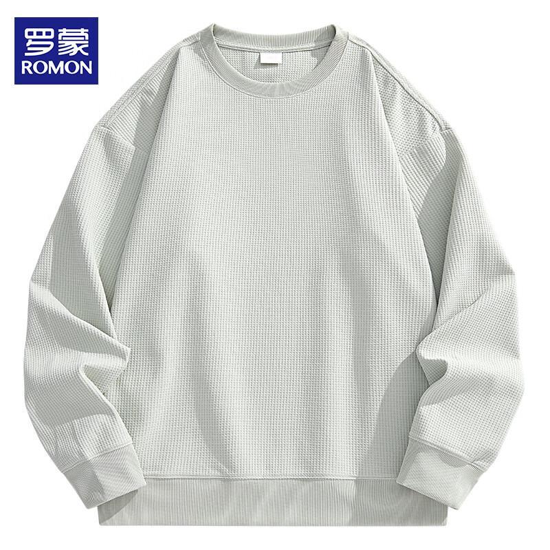 

ROMON Мужская однотонная трикотажная футболка с длинным рукавом на осень/зиму 2025 L