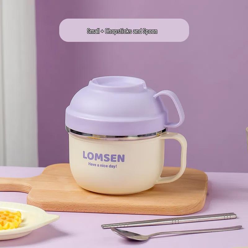 304 Stainless Steel 2-Layer Round Lunch Box