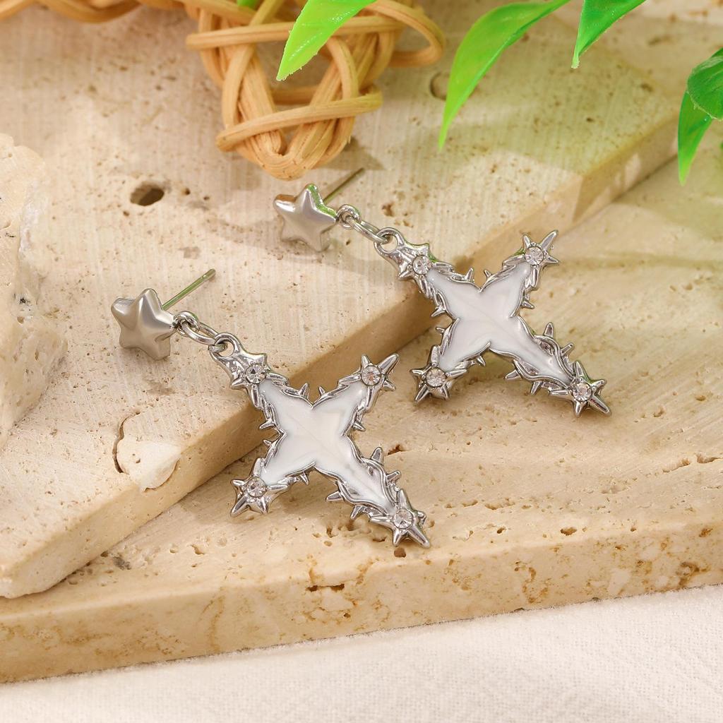 Liquid Lava Moon Star Pendant Necklace & Sweet Spicy Girl Earrings – European & American Style