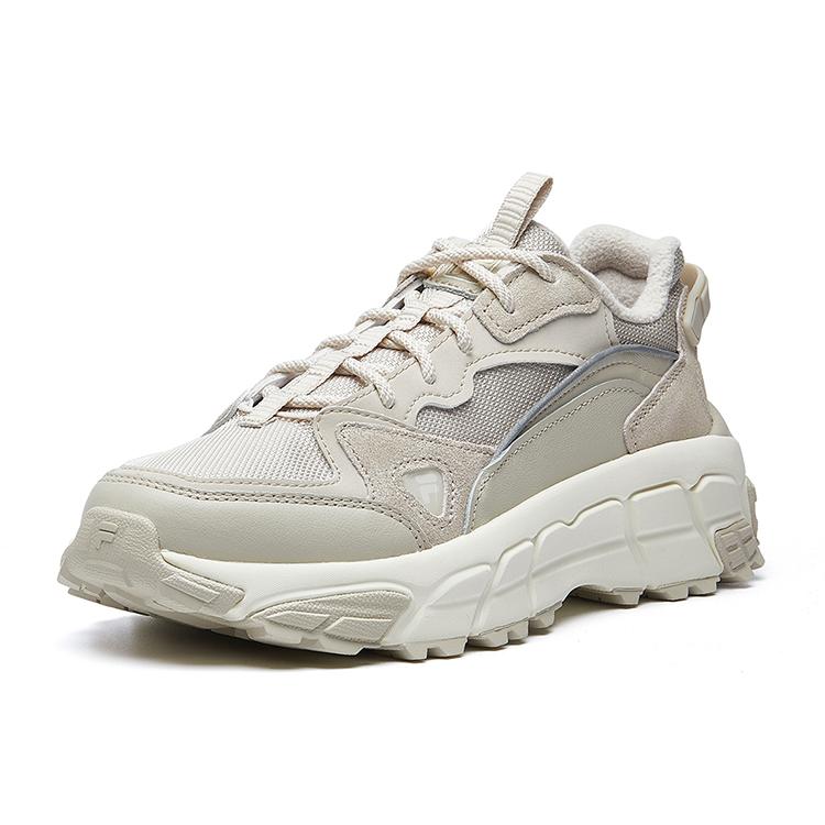 New FILA Check Vntg Running Shoes Gs Grey/White Women's F12W041135FSS