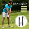 Beveled Edge Grooves Cleaner Golf Sharpener Portable Alloy Club Wood Iron Maintenance Tool Wedge Head Sharpening Re-Grooving Accessories