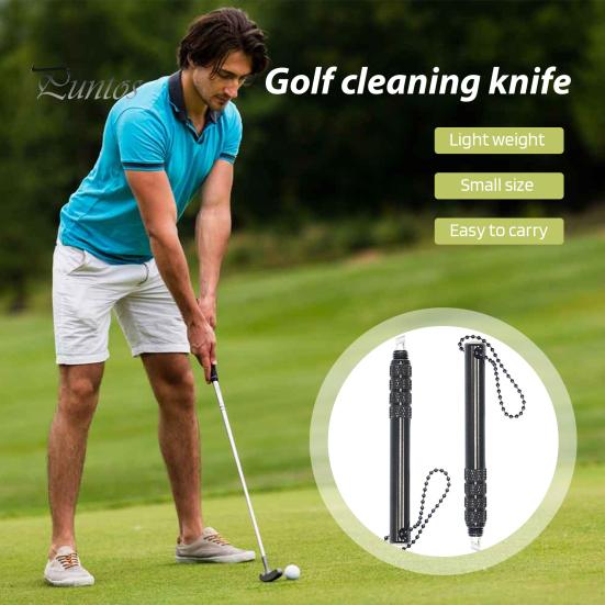 Beveled Edge Grooves Cleaner Golf Sharpener Portable Alloy Club Wood Iron Maintenance Tool Wedge Head Sharpening Re-Grooving Accessories