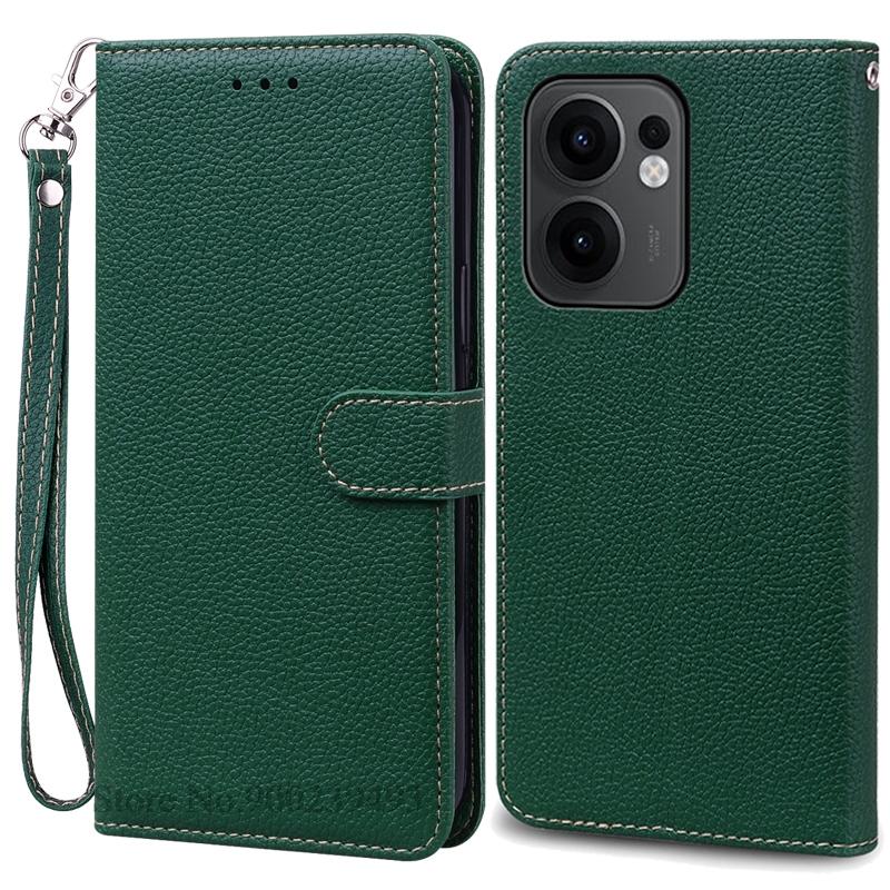 Reno 13F Case For Oppo Reno 13F Case Leather Flip Wallet Cover For Oppo Reno 13F 5G Case Soft Book Cover Coque Fundas Shell