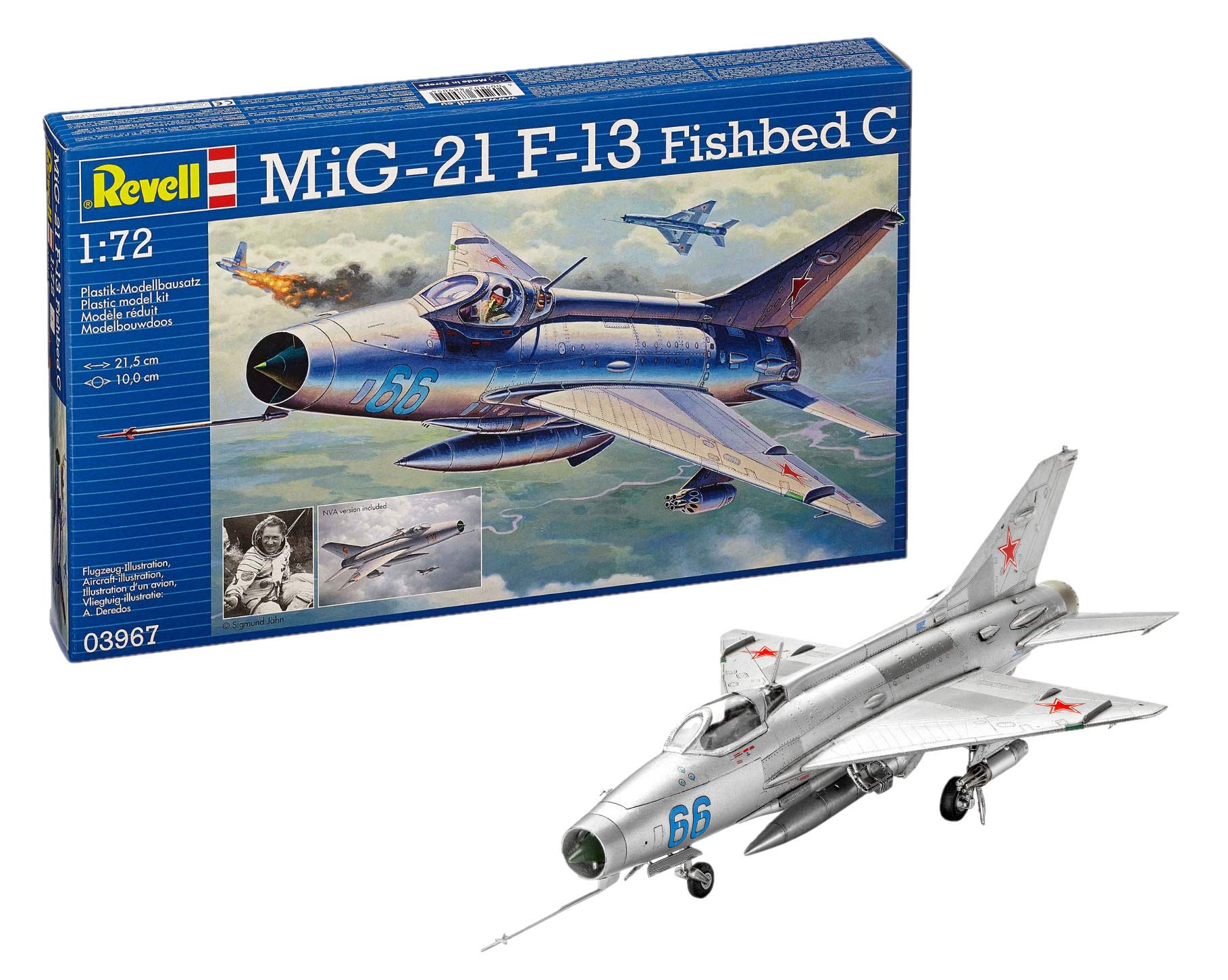

German Revell 1/72 Mig-21 F.13 03967 Plastic Model