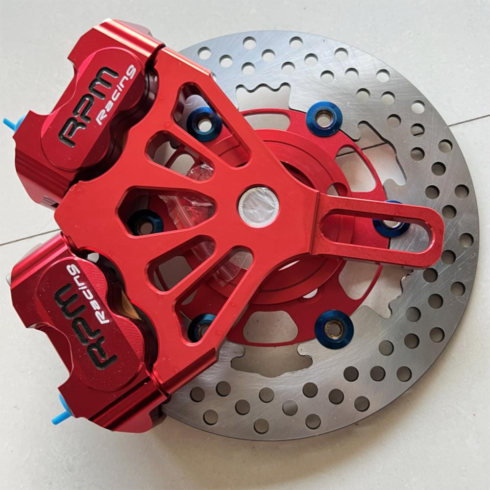 Motorcycle 2 piece RPM Brake Calipers with 220 mm Brake disc  For Rear Flat Fork Brake System For Scooter Motorbike Modify