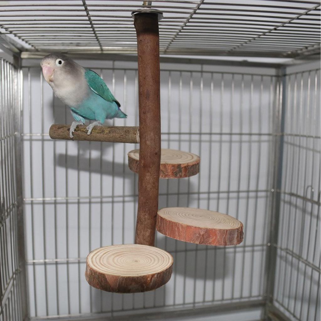 Bird Perch Stand Toy Durable Bird Cage Standing Resting Perches For Parrots Parakeets Birds Lovebirds Finches Climbing Standing