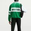 Nike FW25 Football Replica Tracksuit Nigeria 1996 Edition Color Block Stand Collar Loose Fit Zip Long Sleeve Jacket Men Tracksuit Green II6993-310
