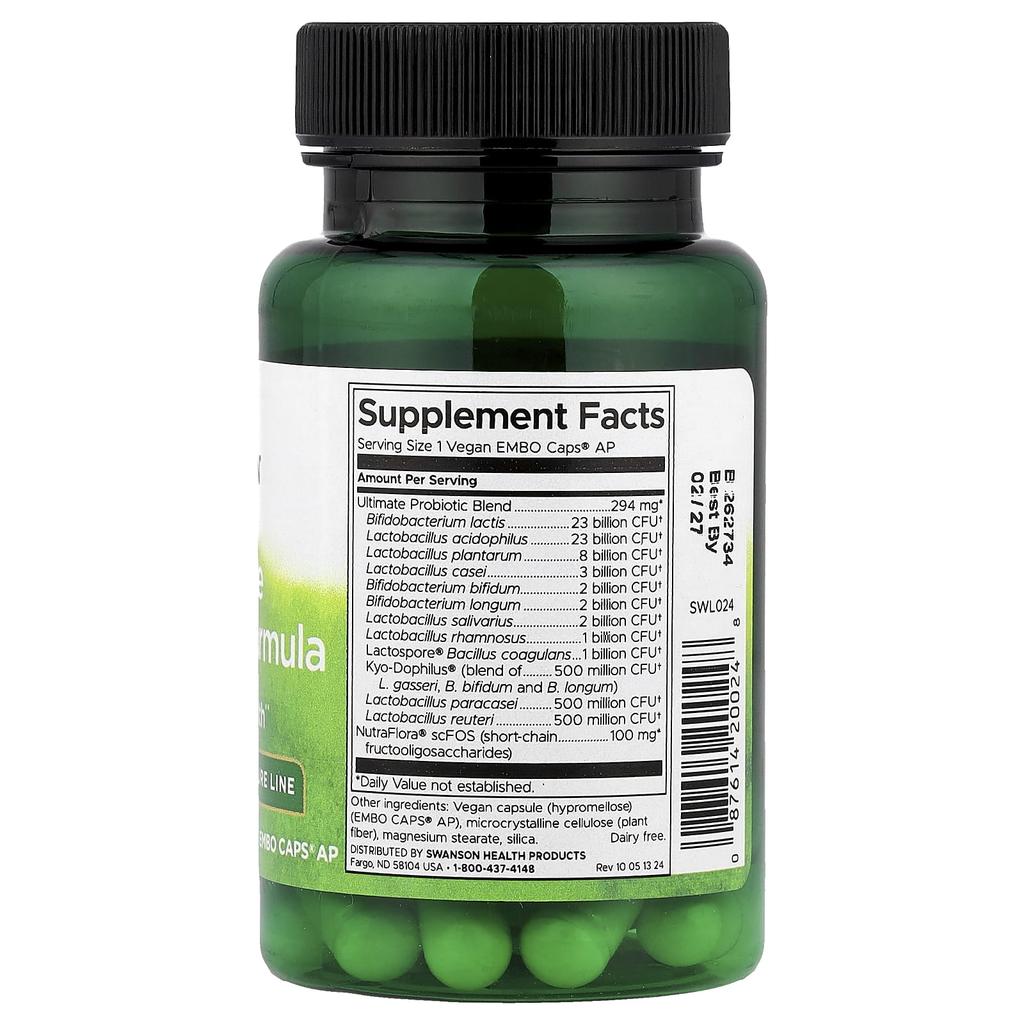 Ultimate Probiotic Formula, Veggie Embo Caps Ap 30 Tablets