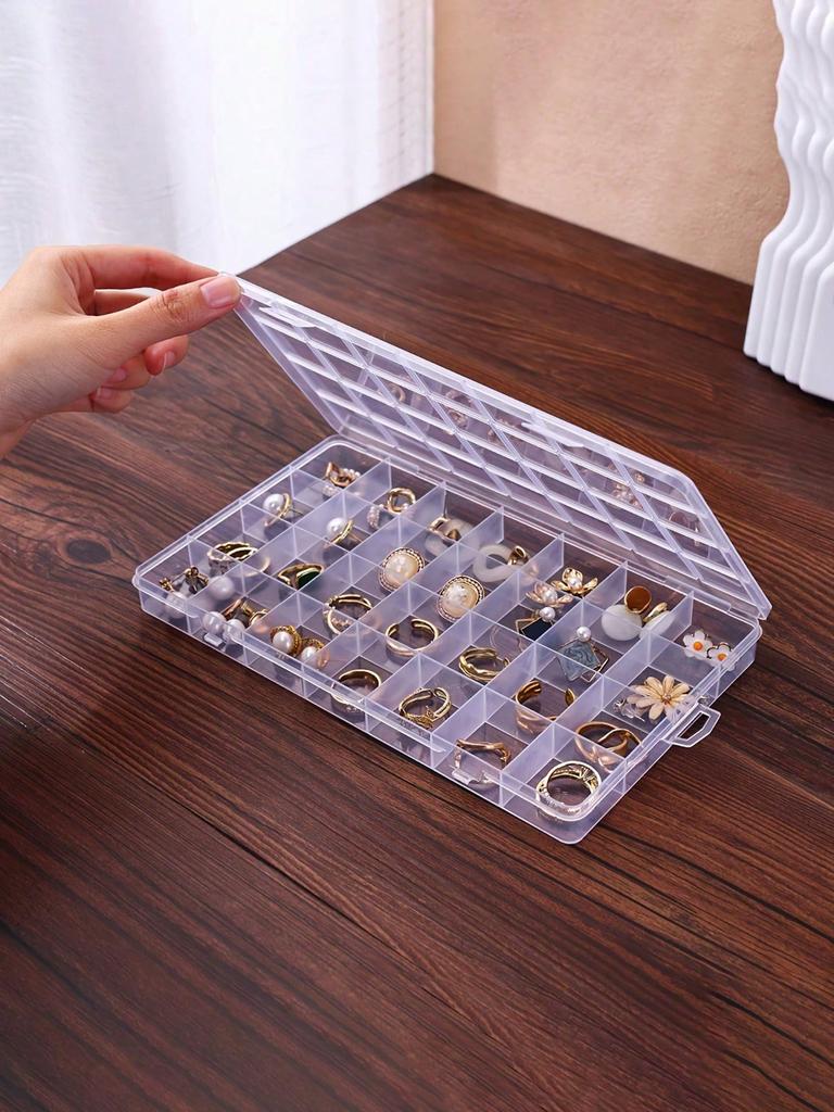 Multipurpose Clear Storage Boxes Suitable For Storing Earrings, Rings, Jewelry, Nail Art Supplies, Nail Tools, Nail Accessories
