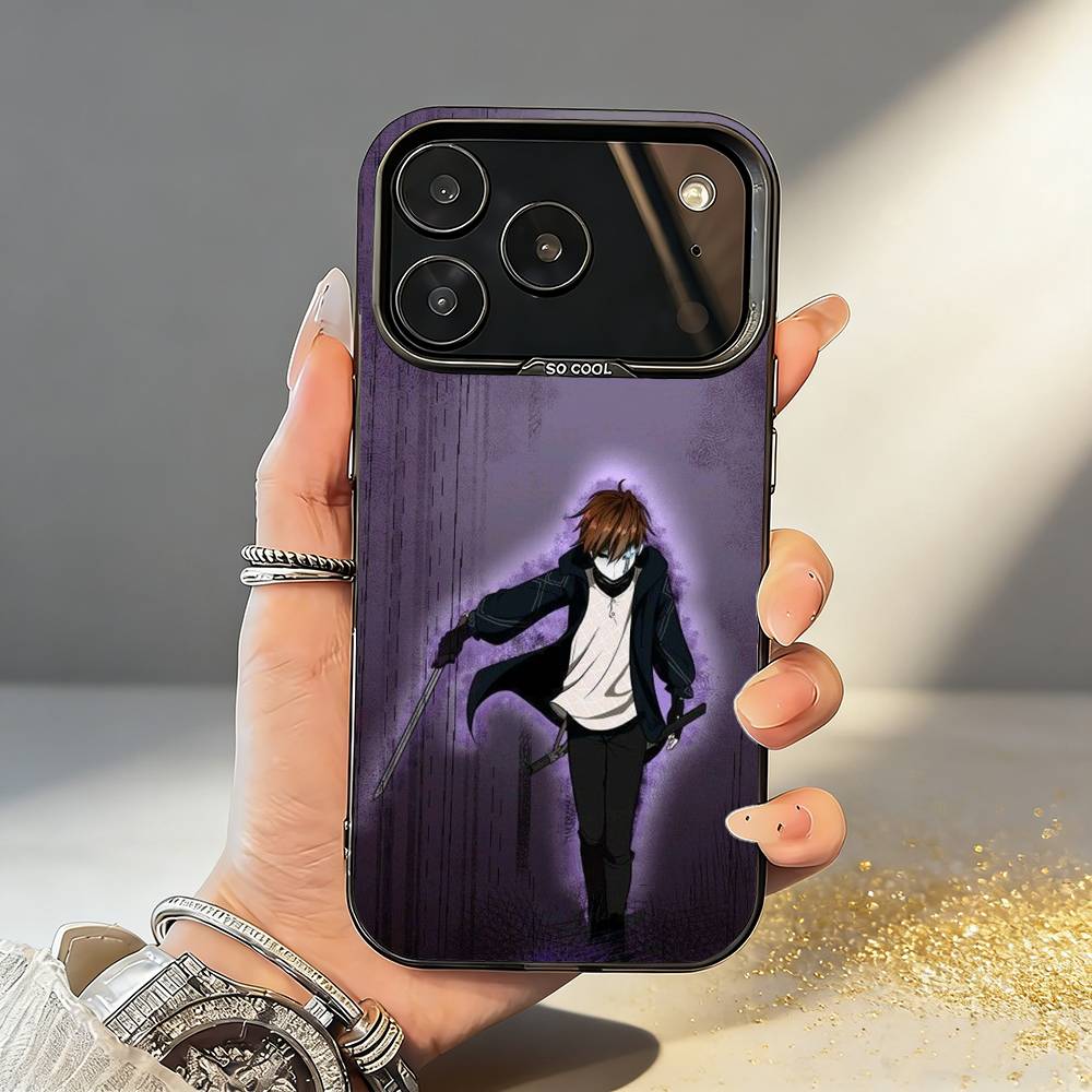 T-The B-Beginning After End Anime Phone Case For iPhone17,16,15,14,13,12,11,Pro,MAX Gray Matte Silicone Black Cover