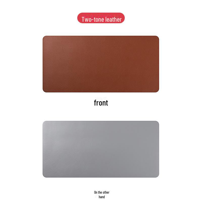 Vlastní velká kožená podložka na stůl pod myš a klávesnici s logem