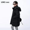 Jinyujie Women's Mid-Length Loose Fit Duck Down Jacket