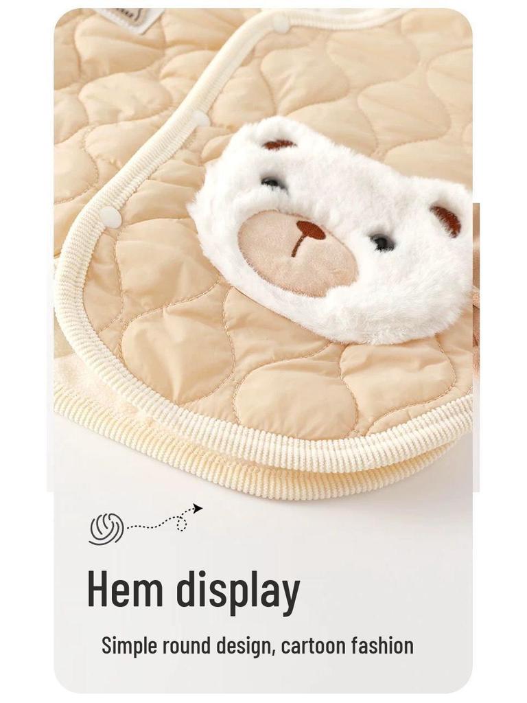 Infant Winter Cotton Jacket - Plush Velvet Lined, Warm Padded, for Autumn & Winter