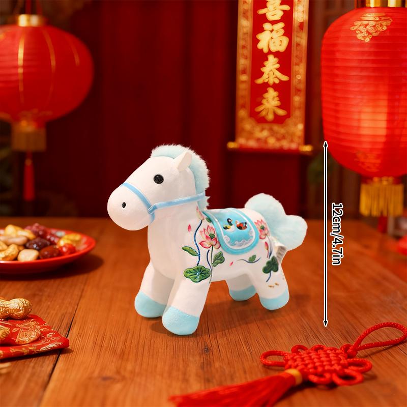 Horse Statues Figure Desk Ornament Christmas New Year Home Office Decoration Spring Festival Decoration Party Gift Horse Favors