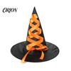 Festive Party Souvenir Hat Halloween Witch Hat, Reusable Oxford Cloth Pointed Wizard Costume Accessories for Costume, Carnival, Masquerade,