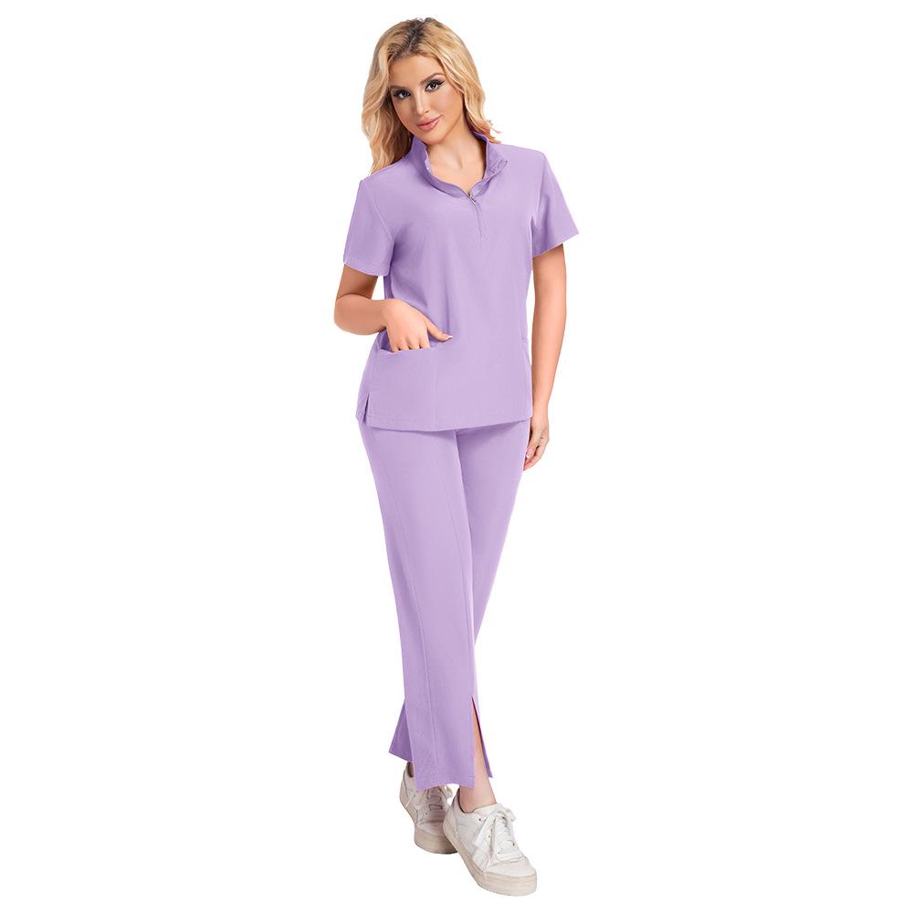 2025 Quick-Drying Elastic Washable Two-Piece Unisex Plus Size Doctor Nurse Uniform