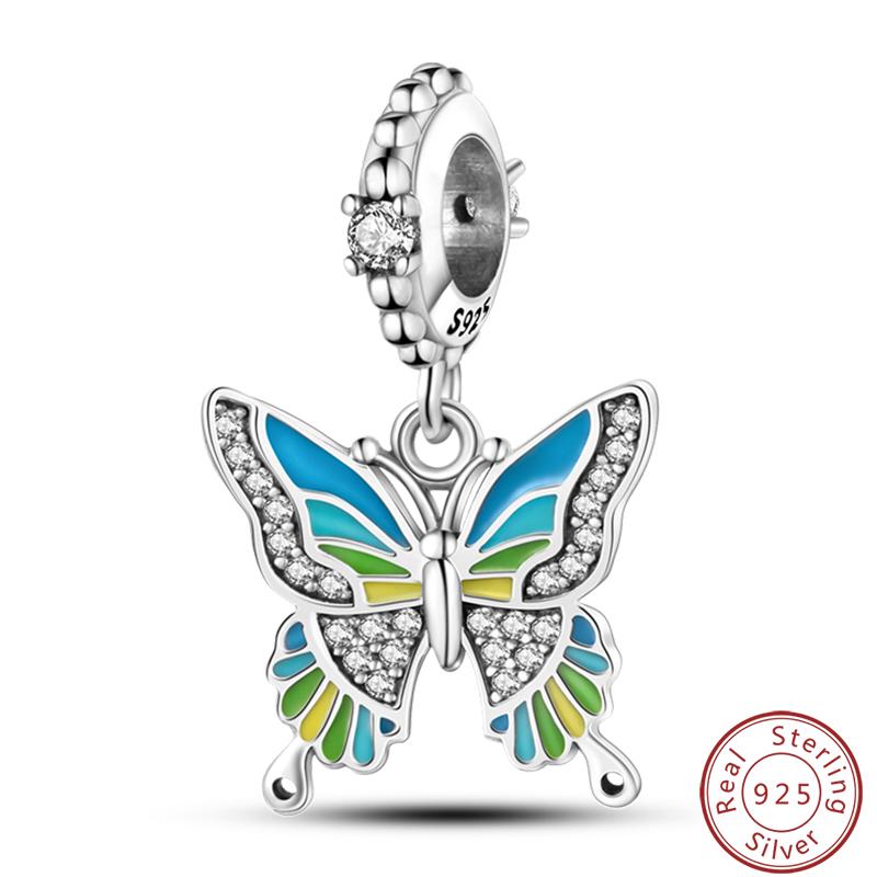 Green Series Copper Lucky Clover Avocado Cactus Spring Charms Beads 3Mm Diy Fine Jewelry Making