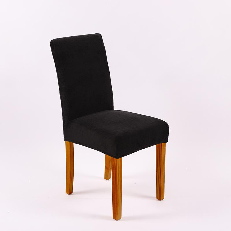 Thickened Plus Velvet Pure Color Chair Cover for Home, Banquet, and Hotel