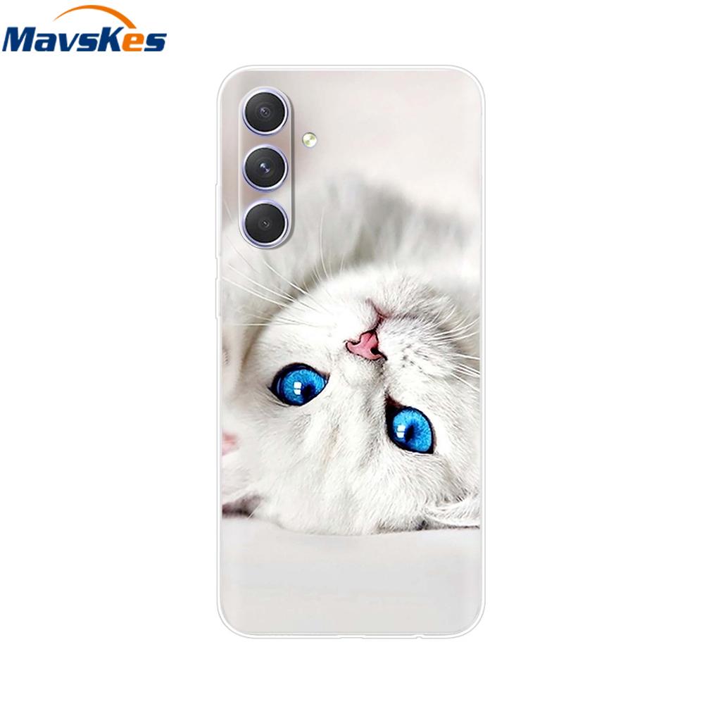 Shockproof Clear Silicone Soft Phone Back Case For Samsung Galaxy A55 5G SM-A556V A 55 Cases Cover Coque Shell Bags Mask Fundas