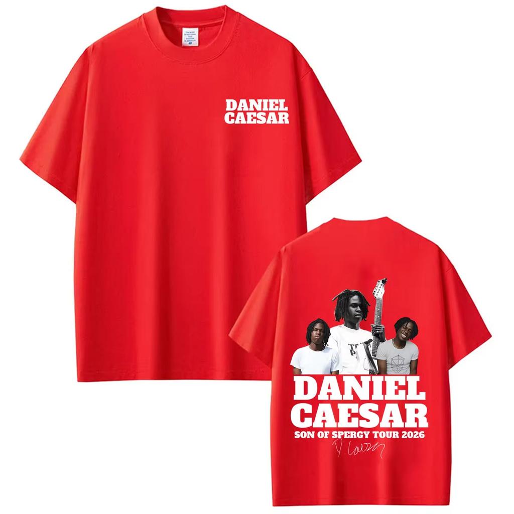 Summer Hot Sale Daniel Caesar Son Of Spergy Tour 2026 Print Tshirt Y2k Unisex Vintage Harajuku Hip Hop Streetwear Punk Tshirt