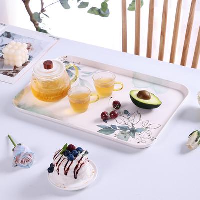 Snackschale Blumendesign Hitzebeständig Display Melamin Kirschblütenmuster Esstisch Kaffeetasse Teller für Küche