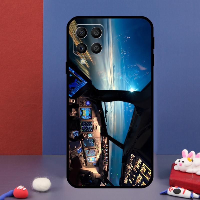 Aircraft Airplane Fly Travel For Samsung Galaxy M15 M55 M33 M13 M23 M53 M31 M51 M14 M34 M54 M20 M30s M52 M32 Phone Case