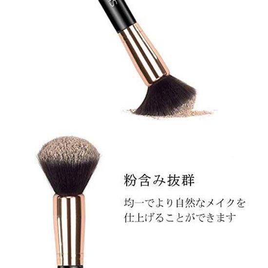 Six Plus Shikkusu Purasu Noble Gold Powder Brush F01 (Black)