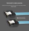 Available Now: Fast-Shipping Braided 4 Pairs SATA 7-Pin Data Cables for Computer Cases & Hard Drives, 12G