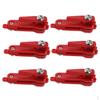 Pack of 6 Red Padded Heavy Tension Snap Release Clips Weight Planer Board Tackles