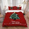 3pcs Bedding Set Christmas Tree Includes 1 Comforter + 2 Pillowcases, Without Pillow Inserts, Soft Comfortable, Lightweight Breathable, Prin