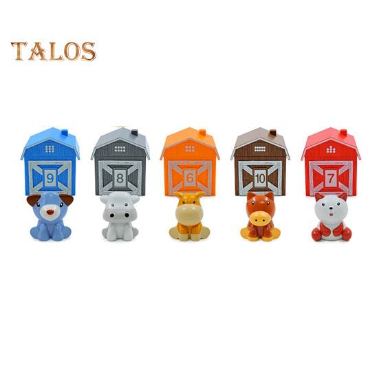 

5/10 шт. Игрушка в виде сельскохозяйственного животного, обучающая счету, сопоставлению, сортировке, мелкой моторике, обучающая мини-игрушка в виде животного, подарок для малышей, мальчиков и девочек B