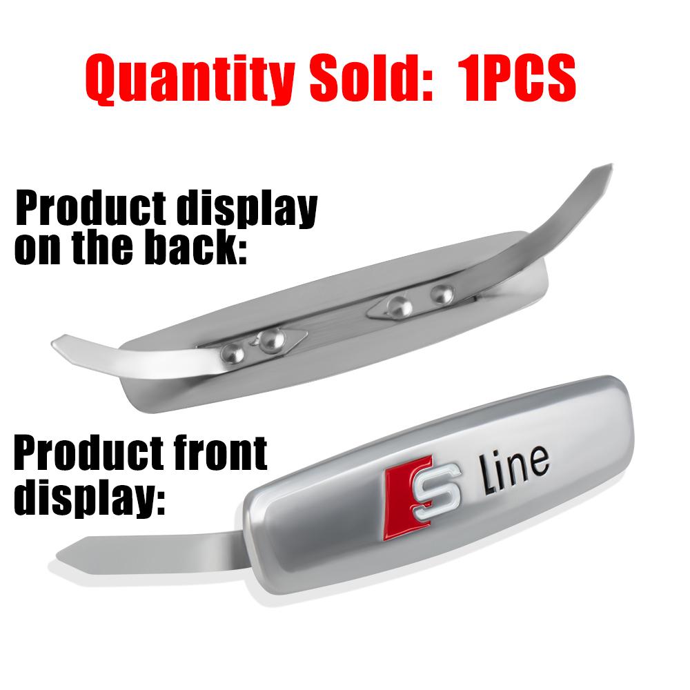 For 3q SLINE A4 B5 B6 B7 B8 A1 A3 8P 8L A6 C5 C7 A5 A7 A8 Car Seat Center Console Badge Sticker Cover Decor Auto Accessoriesq3