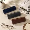Leather Glasses Case Hard Shell Spectacle Case Vintage Eyeglass Box  for Women Men