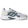 Adidas Neo Crazychaos Shadow Mesh Fabric Synthetic Leather Casual Shock Absorbing Non-Slip Low-Top Lifestyle Shoes Men Sneaker White Gray Green FZ1294