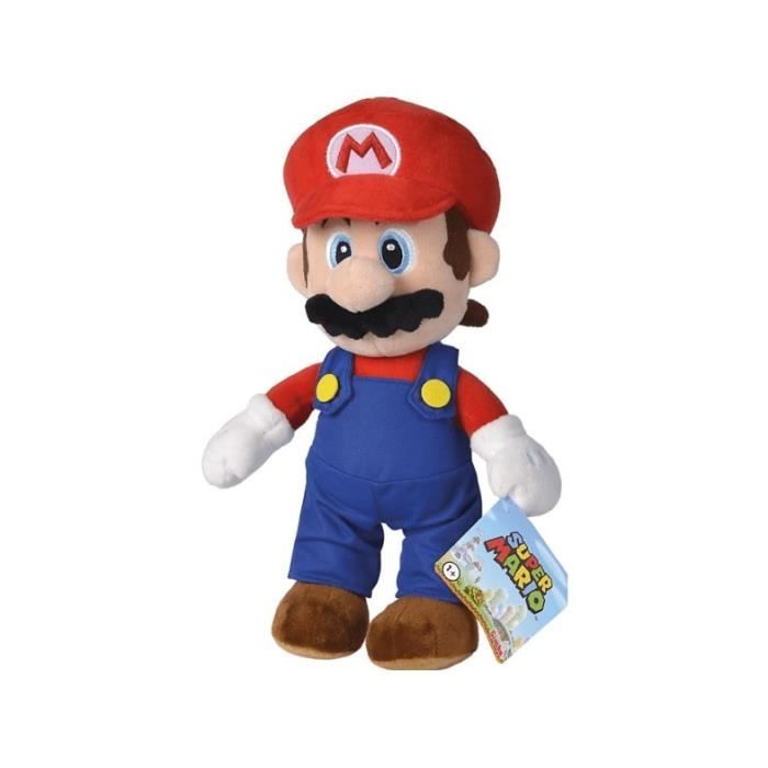 Peluche mario 30 cm - nintendo - super mario - figurine en peluche de haute qualité