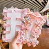 10PCS/Set Cute Lace Orangza Hair Clip Baby Girl Floral Princess Barrettes Glitter Wing Pearl Flower Hairpin