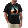Introverted But Willing To Discuss Cats Tshirt Casual Simple Design Short Sleeve Shirt